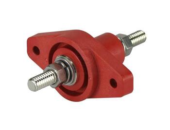 Feed Through Connector 5/16" Red