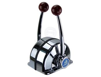 Top Mount Control Chrome Twin