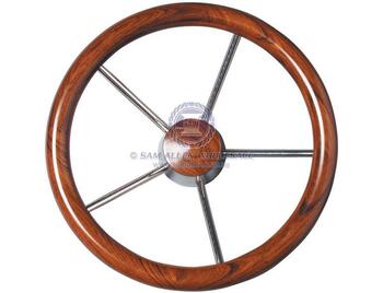 350Mm Ss Wheel/Mahogany Grip