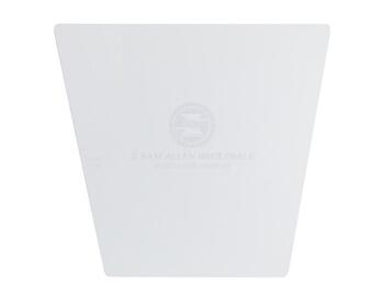 Transom Pad Hdpe 6.4mm White - Pack Of 5