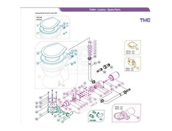 Toilet Hose Tmc Black W/ Elbow